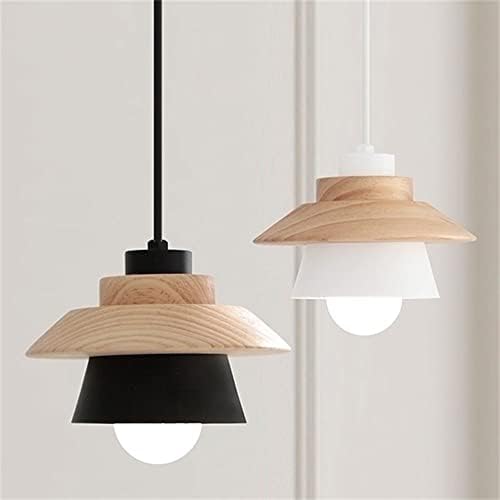 Izdržljivi skandinavski ukrasni luster od punog drveta moderna minimalistička restoranska viseća svjetiljka od kovanog željeza
