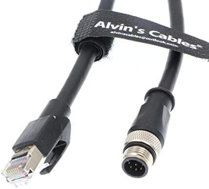M12 8-pinski muški a-kod za RJ45 Ethernet kabel za kognex 3M Alvinovi kabeli
