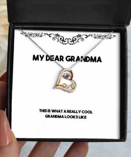 Ovo je stvarno cool baka poput bake koja voli plesnu ogrlicu, epske bake pokloni, za baku