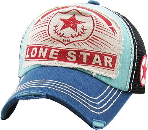 Kolekcija Lonestar -a Big T Western Dallas Houston Hats Vintage nevolje bejzbol kapice tata šešir podesiv