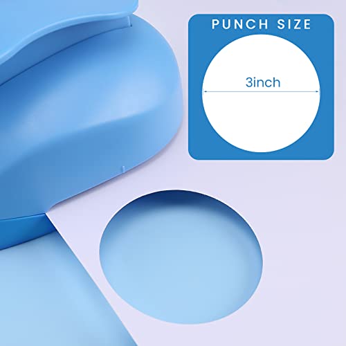 Myartool Circle Papir Punch, 3 inčni udarci u krug za papirne zanate, 75 mm rupa za rupu za izradu stranica za bilježnice,