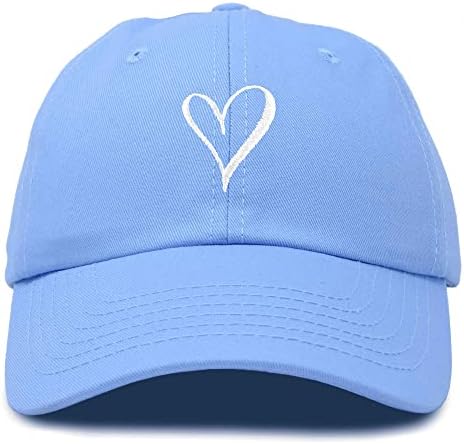Ručno nacrtani šešir od srca Ženski izvezeni bejzbol kapu