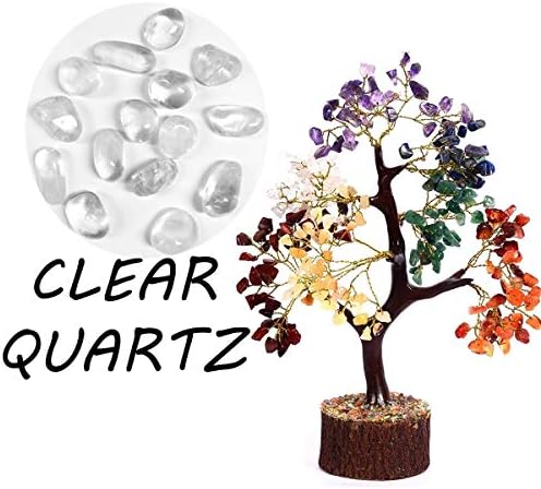 Royality Seven čakra kamena stablo | Reiki Healing | Generator energije | Sretno stablo za dom i uredski dekor veličina -