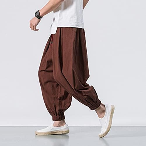 Muške ležerne hlače muške vitke hlače u teretanama hlače modni džep za crtanje ravna noga kombinezoni casual hlače