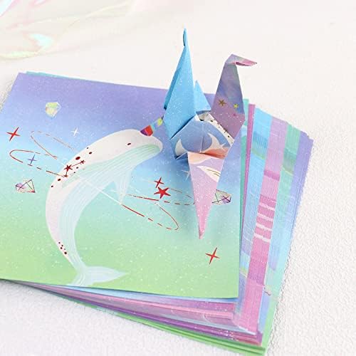 Ocean origami papir 180 listova 5,9 x 5,9 inčni zviježđa Origami 8 Razlike u boji dvostrani tiskani zanat Origami Paper Arts