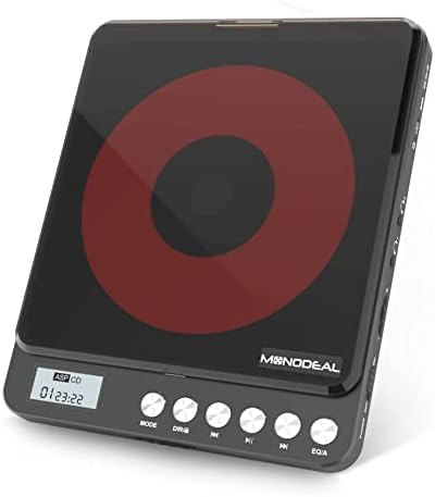 CD player s bežičnim FM odašiljačem, ugrađenim zvučnicima, Monodeal prijenosni CD player za punjenje za dom, CD player za