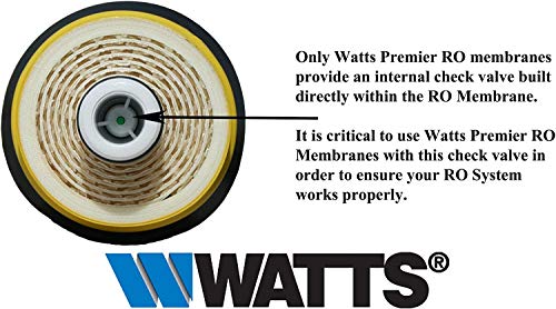 Watts Premier WP560014 RO zamjena membrane filtra vode, 1 broj, žuta
