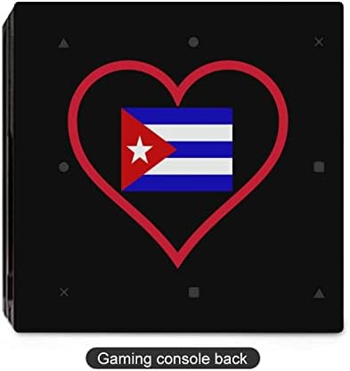 I Love Cuba Red Heart Slatko naljepnica Skin Zaštitnik Tanka torbica za konzolu PS-4 Slim/PS-4 Pro i modula 2