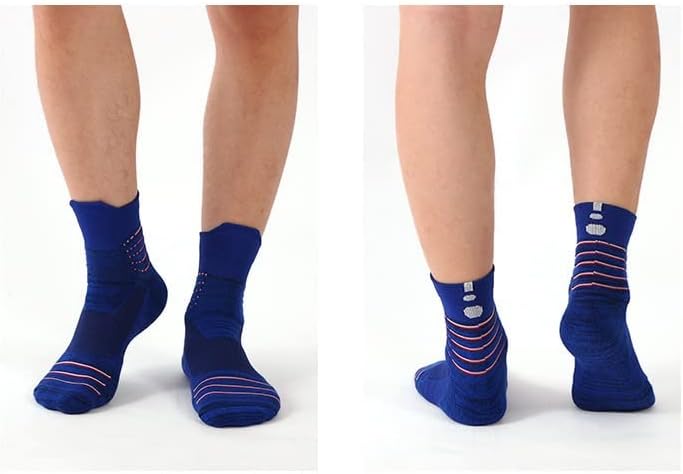 XWWDP 3 pari muških sportskih čarapa za prozračni šok apsorpcija košarka košarke s muškim čarapama