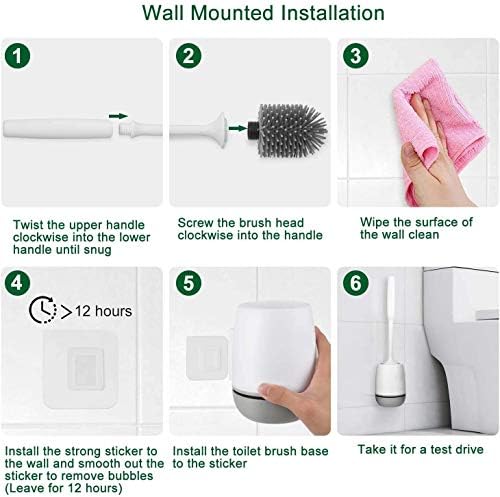 MNB toaletna četkica bez mrtvih uglova za toaletna četka za kućanstvo dugačka ručka mekana kosa za čišćenje toaleta