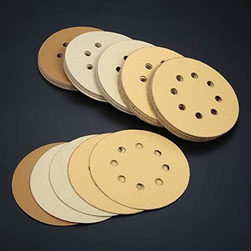 Sander brusnog papira 10pcs 5 inčni 125 mm okrugli brusni diskovi za puštanje lista brusnog papira 8 rupa brušenje jastučića