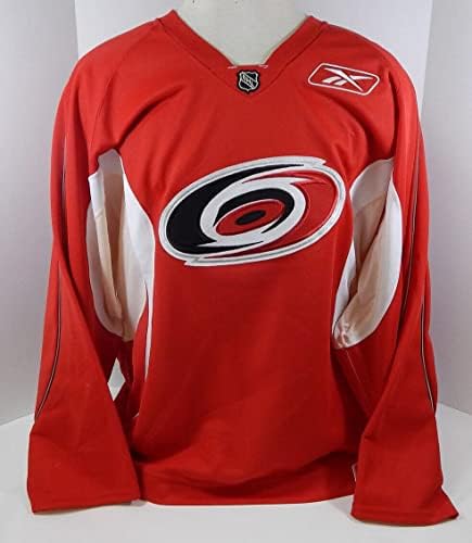 Carolina uragani prazna igra izdana crvena praksa Jersey 58 DP24966 - Igra korištena NHL dresova