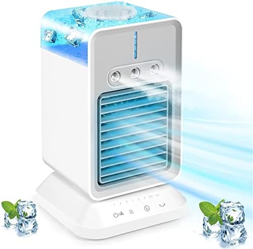 Prijenosni klima uređaji, 3 u 1 osobni hladnjak za isparavanje, 2 brzina cool ventilatora i prijenosni humorifier USB punjač,