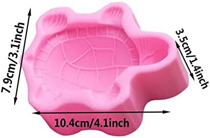 3D kornjača kalupa kornjača silikonski kalup epoksidna smola kalup kalup kornjača sapun za odlaganje kalupa žbuka aroma svijeća