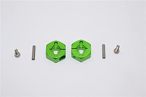 Aluminijski adapter za stražnji kotač za 1/10 Tamiya DT-03-2PCS Set Green