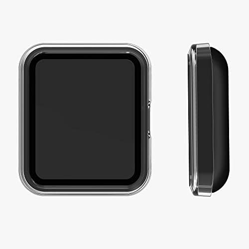 KWMobile Cover Compaptiv s Xiaomi Redmi Watch 2 Lite -Temper staklo s plastičnim okvirom - prozirno/prozirno