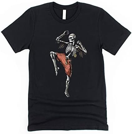 Skelet Muay Thai majica kung fu borilačke vještine košulja ninja kickboxing majica karate majica tajlandski bokser poklon