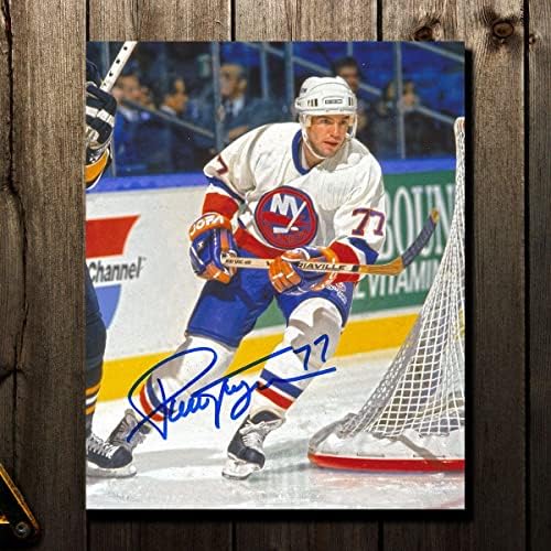 Pierre Turgeon New York Islanders Autografirani 8x10 - Autografirane NHL fotografije