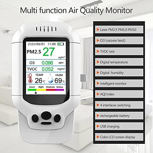 Miaohy prijenosni detektor ozonskog brojila 0-5ppm raspon o3 testerski monitor detektor kvalitete zraka tv2.5 detektor senzora