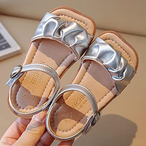 Dječje cipele modne ravne sandale meka površina anti -sklizana predimenzionirana casual otvoreni nožni prst Djeca sandale