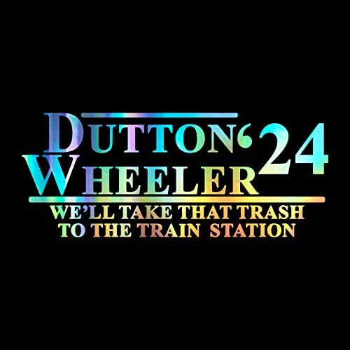 Dutton Wheeler 2024 naljepnica Vinil naljepnica Auto Car kamion Zidna laptop | Holografski | 5.5 x 3