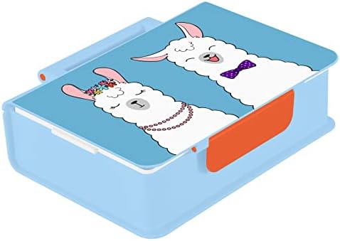 Suabo Lovely Par Llama Bento kutije za odrasle/djecu bez propuštanja kutije za ručak plavi ručak za rad/školu/izlet