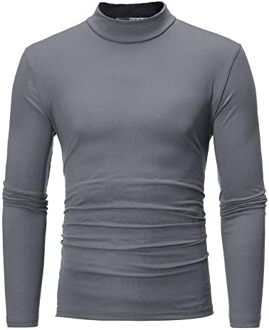 Pulover dukserica za muške čiste boje kornjača majica s dugim rukavima gornja bluza jesen jesena zima košulja topli pulover