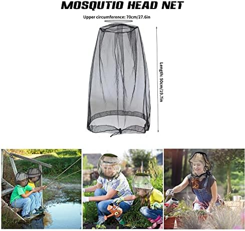 Mreža protiv komaraca za krevet s mrežom protiv komaraca za glavu, putna prijenosna sklopiva mreža za krevet s dnom za dva