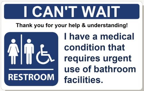 Jedva čekam karticu za korištenje toaleta IBS IBD kolitis Crohnova Iritabilna crijeva kartica hitne medicinske pomoći u toaletu