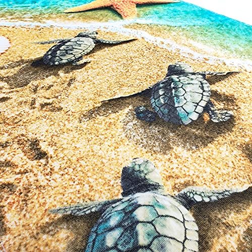 Mekši - dječje kornjače ručnik za plažu 30 x 60 inča pamučni mekani i upijajući
