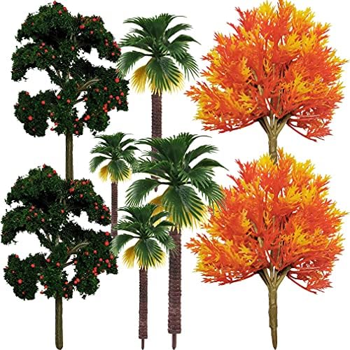 Minijaturni model šume plastična stabla igračaka grmlje Pribor za dioramu prašume mini biljni obrt ukrasi vlaka velika palma