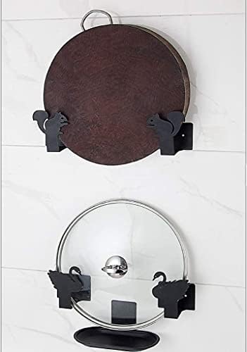 Koaius lonk stalak zidne zidne kuhinje bez probijanja s nosačem za skladištenje nosača crna ploča za rezanje ploča za sjeckanje