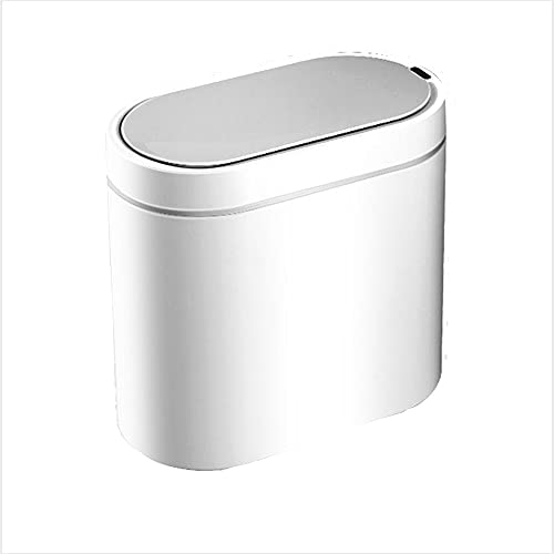 Zukeeljt smeće limenke smeće limenke toalet plastično bijelo 26 * 26 * 14 cm s poklopcem toaleta kupaonica kuhinja spavaća