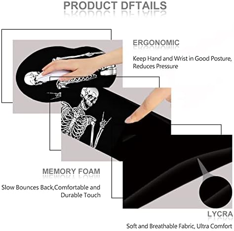 Podloga za mišeukupni oslonac za zglob tipkovnice Ergonomski, poboljšani jastuk podloga za miša gel memorijska pjena neklizajuća