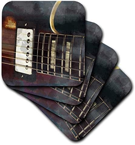 3Drose CST_164294_1 Gitara gunđana pozadinska podmetača, set od 4