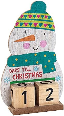 Božićni adventski kalendar sa snjegovićem-uređenje doma - 4 komada
