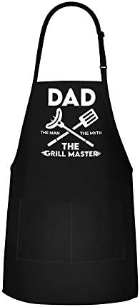 Pregača tata pregača za muškarce - tata muškarac mit o roštilju - podesiva velika 1 veličina odgovara svim - poli/pamučno