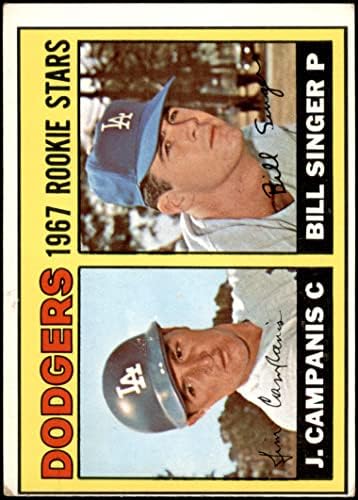 1967. Topps 12 Dodgers Rookies Bill Singer/Jim Campanis Los Angeles Dodgers Fair Dodgers