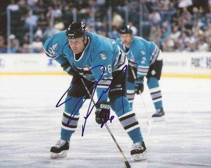 Dave Lowry potpisao je San Jose Sharks 8x10 Fotografija Autographd - Autografirane NHL fotografije
