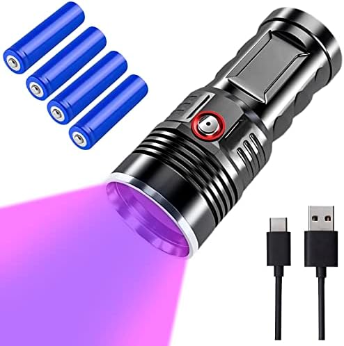 60W 365NM UV Black Light Filtrirani Blacklight USB C punjivi profesionalni inspekcija NDT detektor za mokraću za kućne ljubimce,
