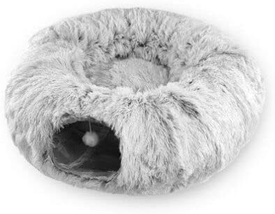 Dorakitten topli plišani mačji pseći tunel s jastukom za pranje cijevi igračke za igračke igračke145256