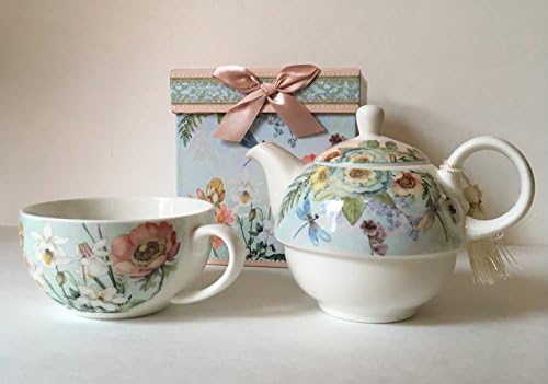 Delton Products 5,8 Porculanski čaj za jedan u poklon kutiji, Dragonfly