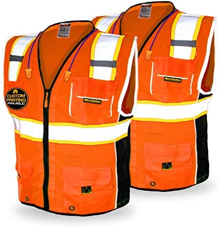 KWIKSAFETY - Charlotte, NC - Klasični i vrhovni sigurnosni prsluk [Jumbo Pocket] Klasa 2 Rad PPE ANSI testirao je OSHA kompatibilan