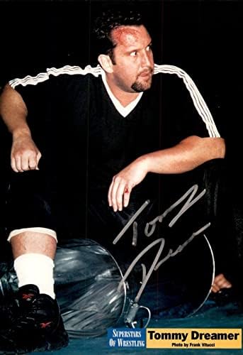 Tommy Dreamer potpisao ECW Magazine Stranica Photo WWE - Autographed Wrestling Razni predmeti