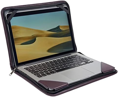 Broonel ljubičasta kožna laptop kolica - Kompatibilno s HP tokom 11 -AK0502SA 11.6inch Laptop