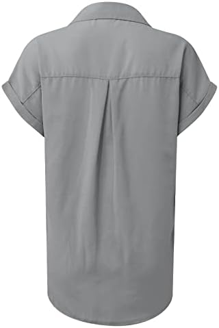 Košulje za žene Plus size modne široke obične košulje kratkih rukava srednje duljine casual topovi