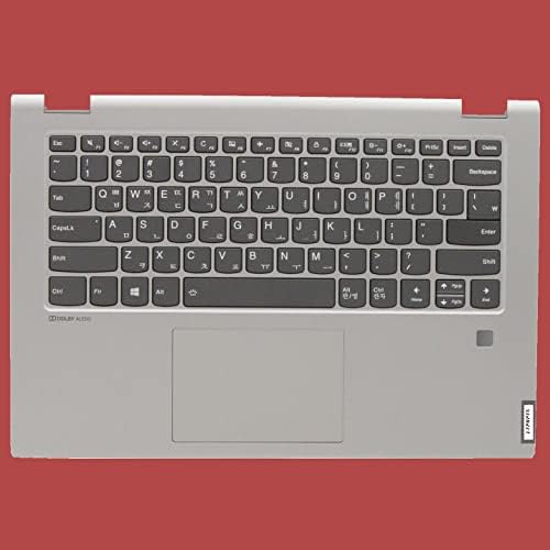 LTPRPTS Zamjena gornjeg kućišta laptopa, držač za ruke, osvijetljena tipkovnica, touchpad sklop za Lenovo IdeaPad  C340-14 Flex-14IWL