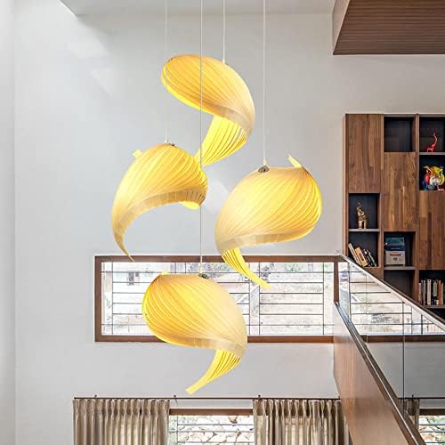 Wlbhwl kreativnost conch privjesak lampica ručno drvo umjetnost stropna rasvjeta ratan e27 viseće svjetiljke retro japanska