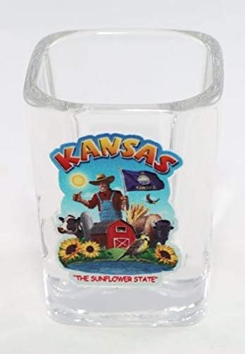 Montaža Kansas State kvadratna čaša