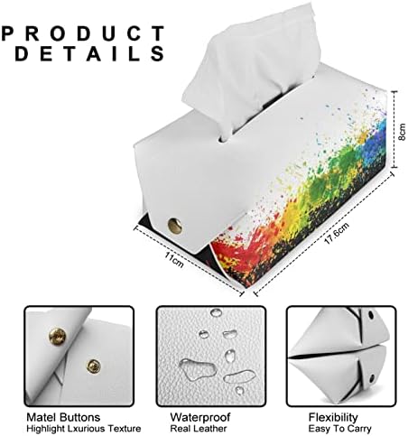 Fusurire Spray Boja tiskana kutija za poklopce za pokrov tkiva za pravokutne kutije za tkivo, kožni dodaci za kupaonicu Savršeni